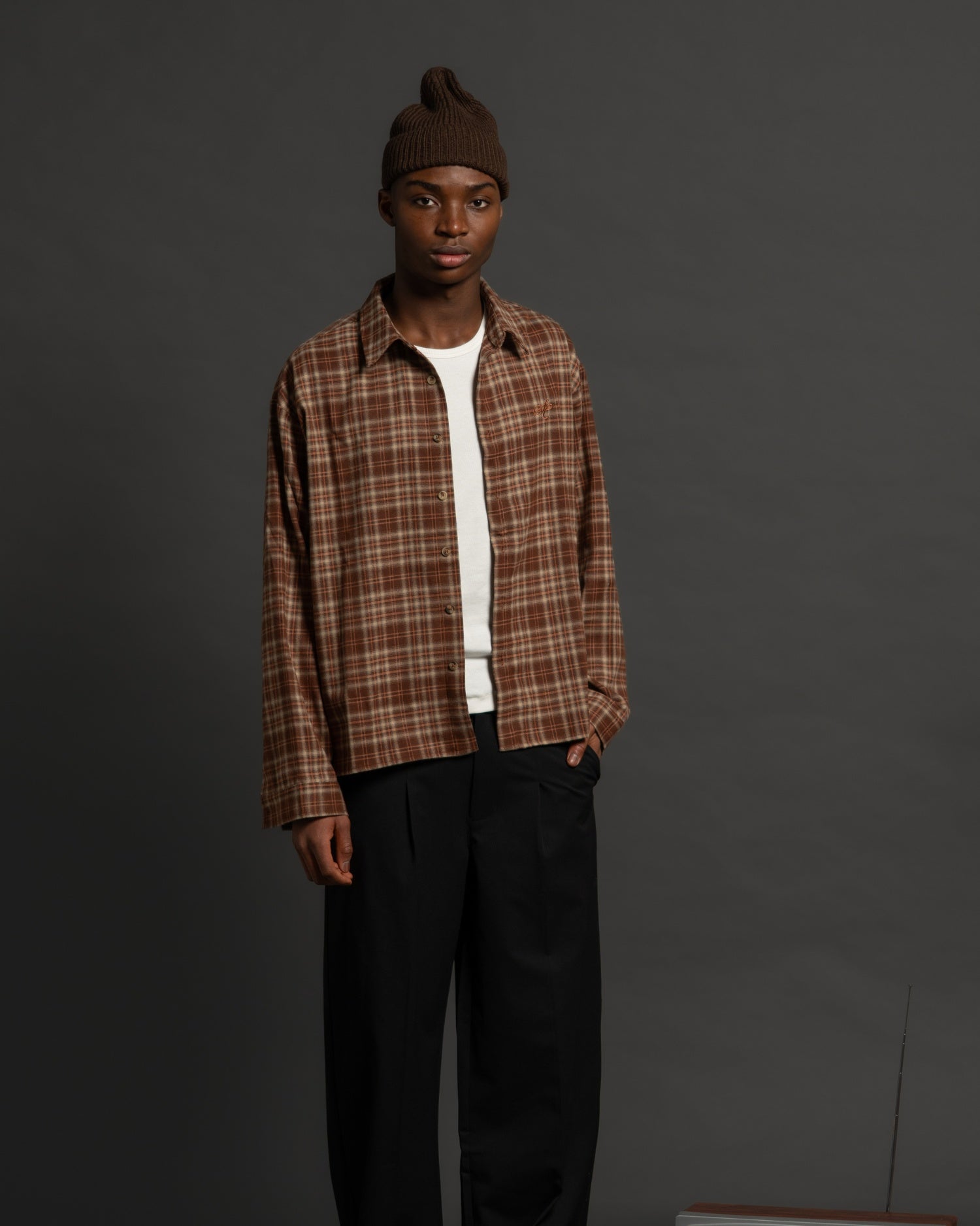 Ternet Flannel shirt bordeaux